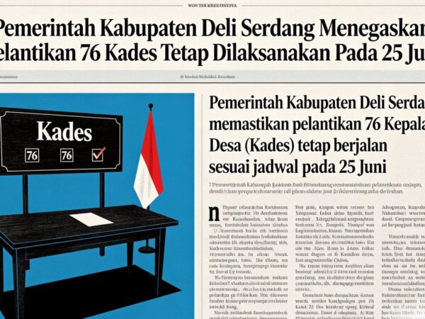 Pemkab Deli Serdang Tegaskan, Pelantikan 76 Kades Tetap 25 Juni