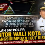 Setelah Satpol PP, Kantor Wali Kota Padangsidimpuan Ikut Disorot, Bendera Merah Putih Masih Berkibar pada Malam Hari