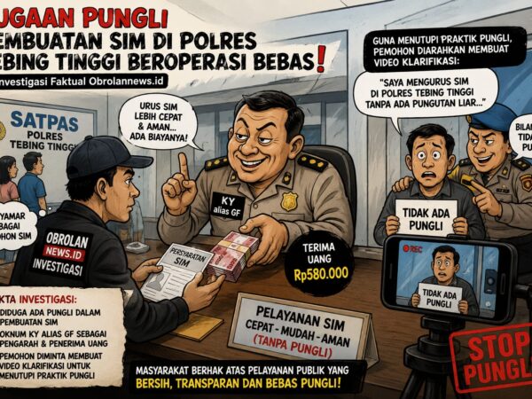 Diduga Pungli Pembuatan SIM di Satpas Polres Tebing Tinggi Beroperasi Bebas, Pemohon Diarahkan Buat Video Klarifikasi