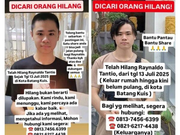 Setahun Tak Kunjung Pulang, Orang Tua Raynaldo Menangis Memohon: "Pulanglah Nak, Papa dan Mama Sangat Merindukanmu"